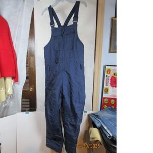 Outbrook Kids Navy Blue Insulated Snow Bib Overalls Size 10 12 Winter Ski Pants